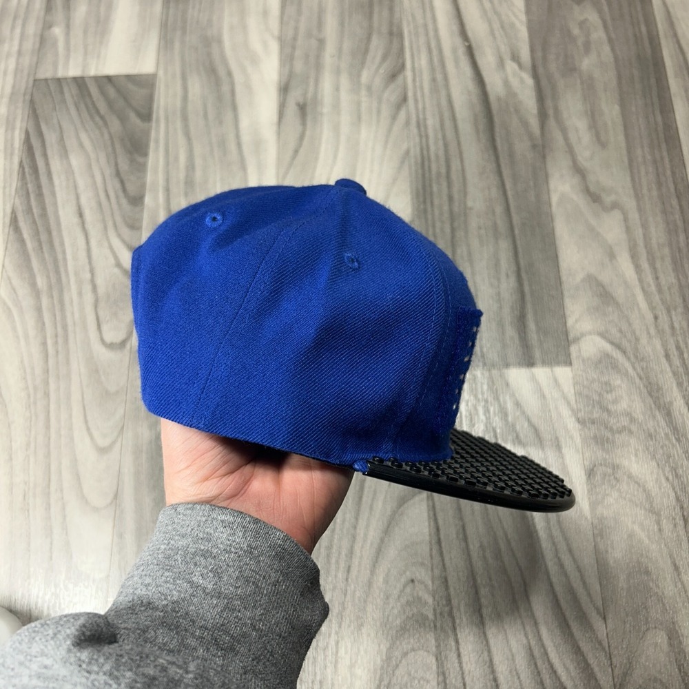 Brich‎ Brich Baseball Cap Mens Blue Black Plastic Flat Brim Adjustable Snapback - Picture 5 of 7